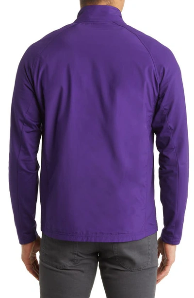 Cutter & Buck Adapt Hybrid Full Zip In College Purple