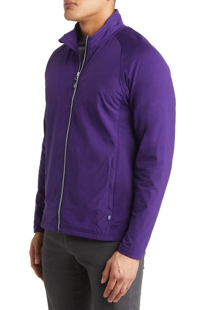 Shop Cutter & Buck Adapt Hybrid Full Zip In College Purple