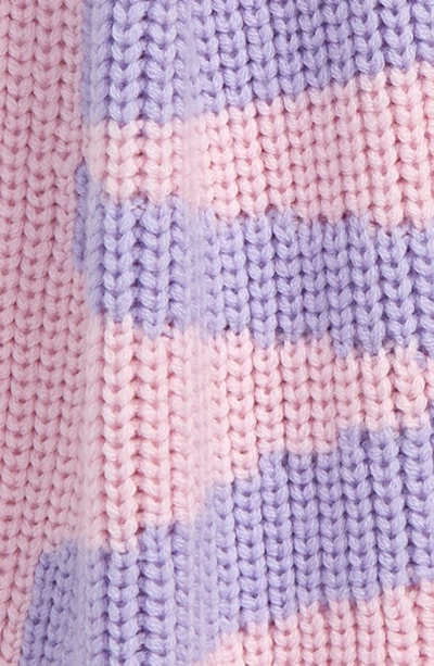 Shop Versace Intarsia Logo Wool Scarf In Pink
