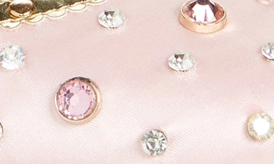 Shop Azalea Wang Clea Jeweled Satin Platform Pump In Pink