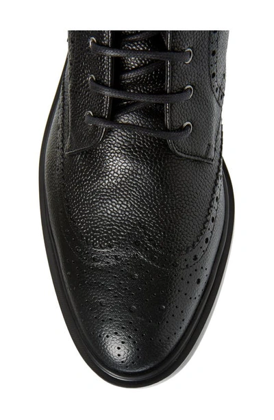 Shop Thom Browne Classic Wingtip Lace-up Boot In Black