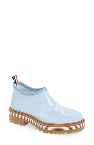 Shop Thom Browne Molded Rubber Garden Boot In Medium Blue