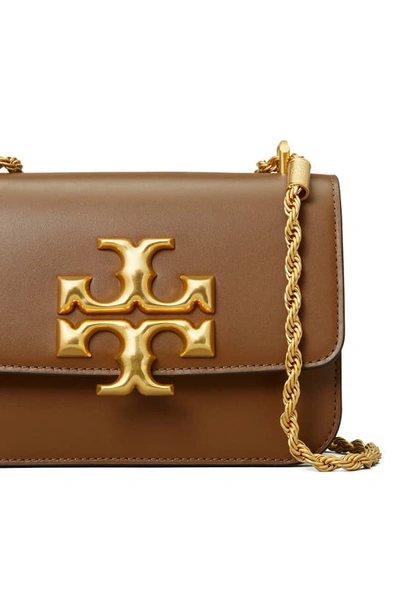 Shop Tory Burch Small Eleanor Convertible Leather Shoulder Bag In Moose