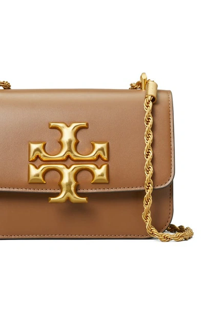 Shop Tory Burch Small Eleanor Convertible Leather Shoulder Bag In Moose