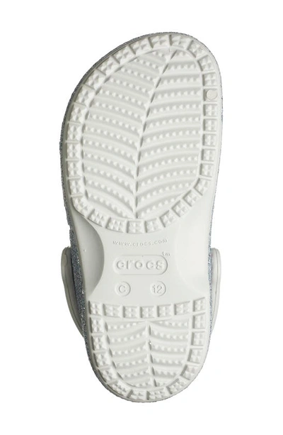 Crocs Baya Glitter Clog In Silver
