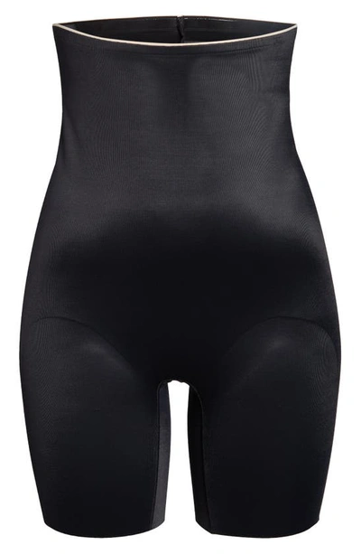 Chantelle Lingerie Basic Shaping High Waist Mid Thigh Shorts In Black