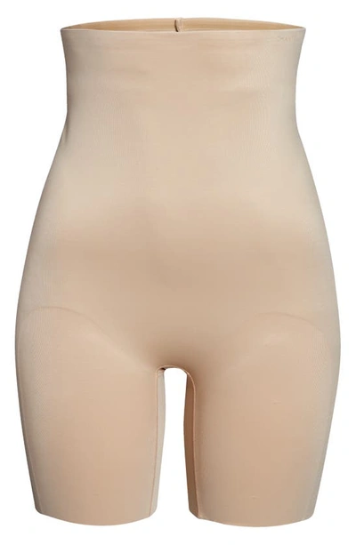 Chantelle Lingerie Basic Shaping High Waist Mid Thigh Shorts In Neutral