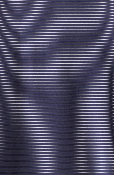 Cutter & Buck Forge Drytec Pencil Stripe Performance Polo In Liberty Navy