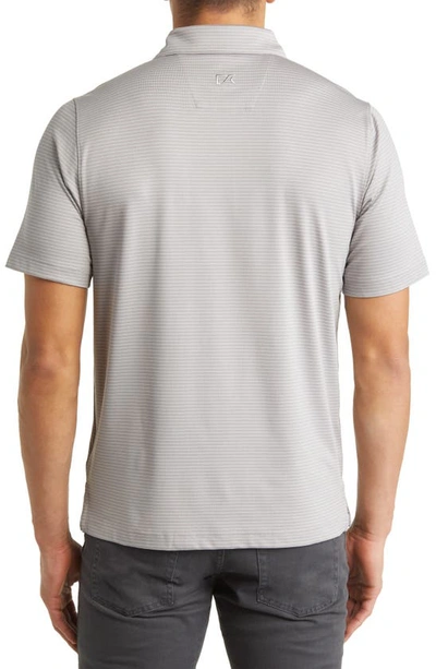 Cutter & Buck Forge Drytec Pencil Stripe Performance Polo In Polished