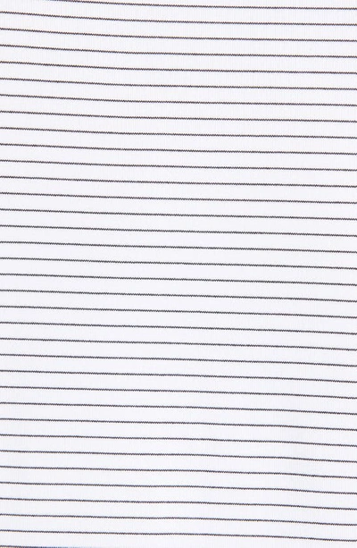 Cutter & Buck Forge Pencil Stripe Stretch Mens Big And Tall Polo Shirt In White