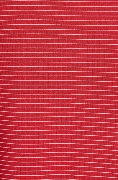 Cutter & Buck Geo Pattern Performance Recycled Polyester Blend Polo In Cardinal Red