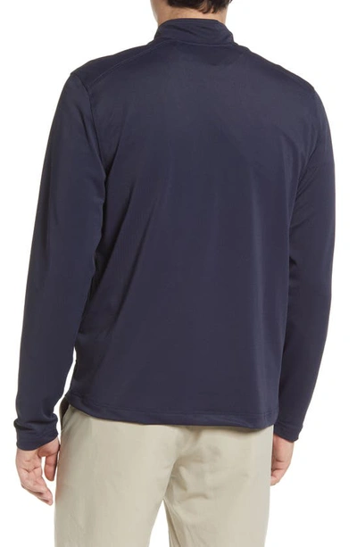 Cutter & Buck Virtue Half Zip Stretch Recycled Polyester Sweatshirt In Navy Blue