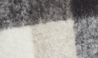 Acne Studios Vally Plaid Alpaca, Wool & Mohair Blend Scarf In Green/ Grey/ Black