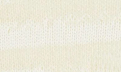 Shop Acne Studios Karita Distressed Stripe Open Stitch Cotton, Mohair & Wool Blend Sweater In Off White/ White