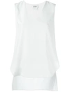 DKNY cross over back top,DRYCLEANONLY