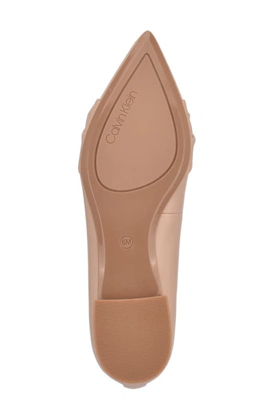 Calvin Klein Women's Kendy Ballet Flats Women's Shoes In Light Natural 110