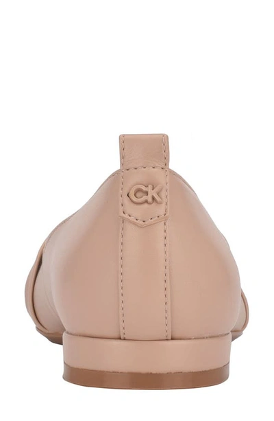 Calvin Klein Women's Kendy Ballet Flats Women's Shoes In Light Natural 110