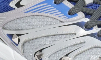 Valentino Low-top Ms-2960 Sneakers In Silver Blu/ Arg/arg Blu/ Pal