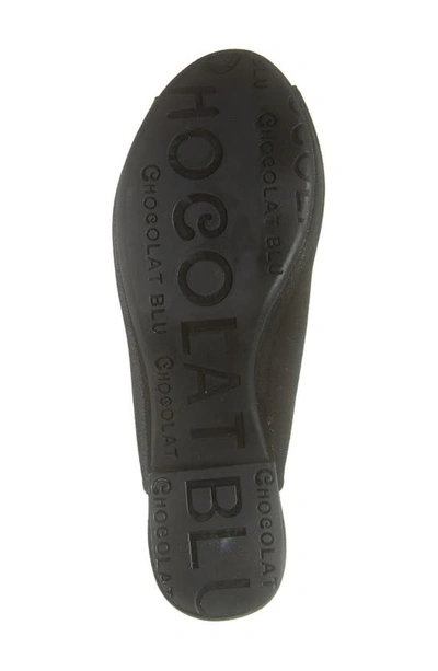Shop Chocolat Blu Platform Slide Sandal In Black Shimmer