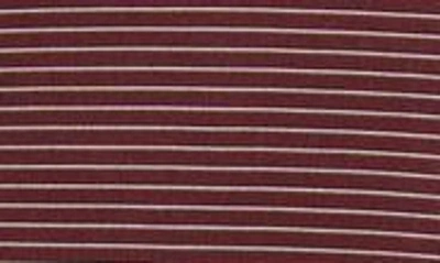 Shop Cutter & Buck Forge Drytec Pencil Stripe Performance Polo In Bordeaux