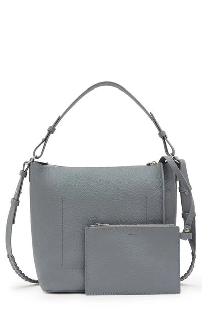 Shop Allsaints Kita Leather Shoulder/crossbody Bag In Alfar Blue