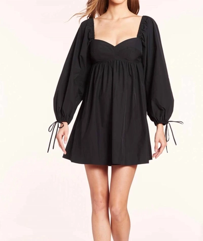 Shop Amanda Uprichard Sicily Long Sleeve Dress In Black