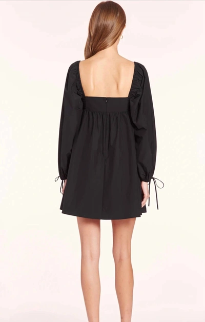 Shop Amanda Uprichard Sicily Long Sleeve Dress In Black
