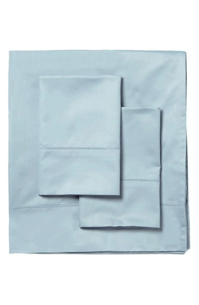 Melange Christopher Knight Collection Hemstitch 3-piece Sheet Set In Rich Blue