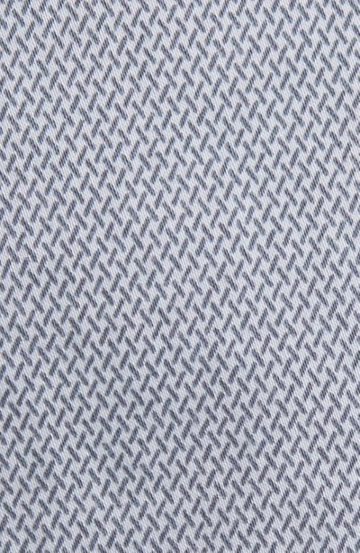 Shop Brax Cooper Microprint Ultralight Five-pocket Pants In Silver