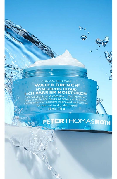 Peter Thomas Roth Water Drench Hyaluronic Cloud Rich Barrier Moisturizer In White