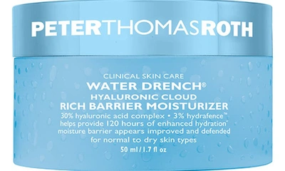 Peter Thomas Roth Water Drench Hyaluronic Cloud Rich Barrier Moisturizer In White