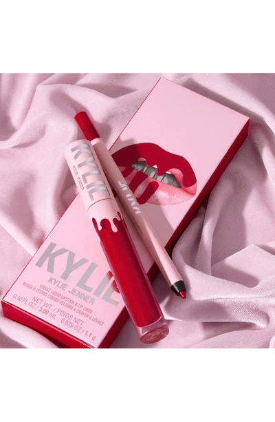 Shop Kylie Skin Velvet Lip Kit In 405 Red Velvet