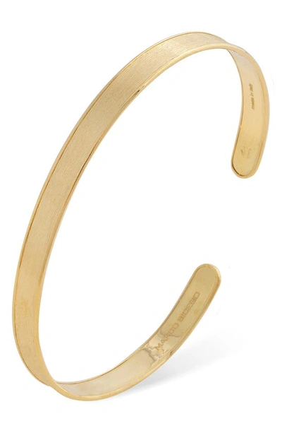 Shop Marco Bicego Uomo Engraved Cuff Bracelet In Gold
