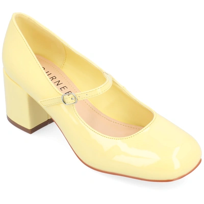 Journee Collection Collection Women's Tru Comfort Foam Okenna Pumps In Yellow
