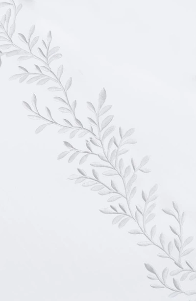 Melange 600 Thread Count Cotton Floral Pillow Shams In White