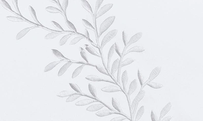 Melange 600 Thread Count Cotton Floral Pillow Shams In White