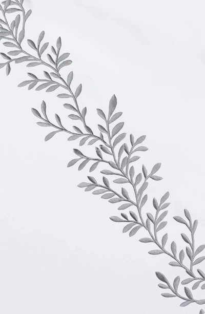Melange 600 Thread Count Cotton Floral Pillow Shams In Grey