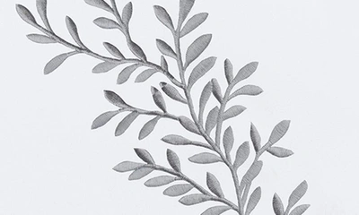 Melange 600 Thread Count Cotton Floral Pillow Shams In Grey