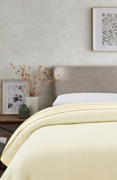 Melange Wool Blend Blanket In Ivory