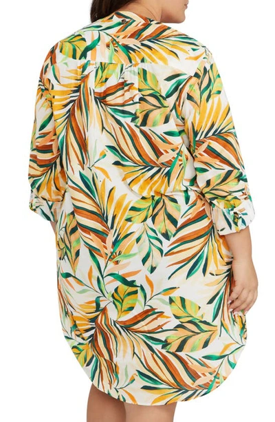 Shop Artesands Gershwin Cover-up Shirtdress In Multi