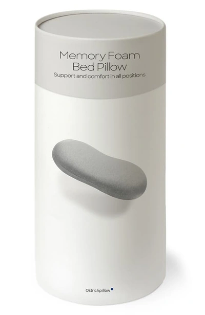 Shop Ostrichpillow Memory Foam Bed Pillow In Light Grey