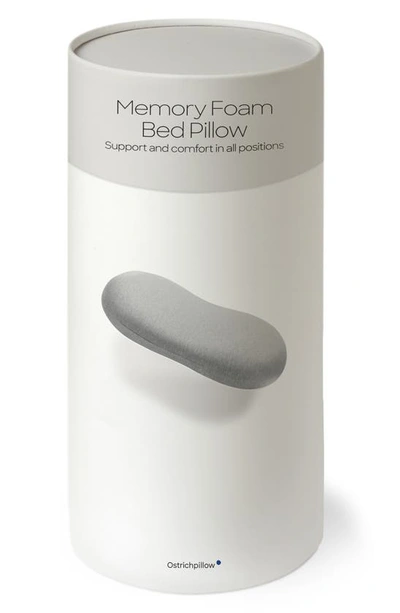Ostrichpillow Memory Foam Bed Pillow In Light Grey