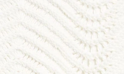 Shop Casablanca Wavy Crochet Cotton Miniskirt In White