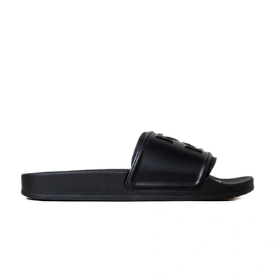 Off-white Off White Women Black Leather Bookish Slippers