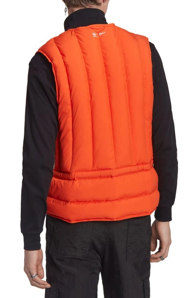 Shop Adidas Originals Adicolor Parley Recycled Polyester Vest In Semi Impact Orange