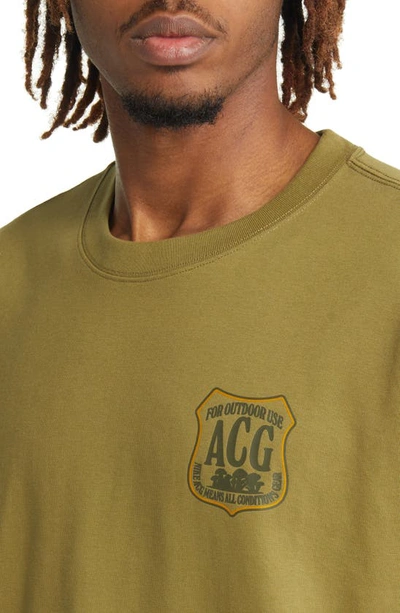 Shop Nike Acg Loose Fit Logo Patch T-shirt In Pilgrim