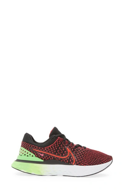 Shop Nike React Infinity Run Flyknit 3 Running Shoe In Black/ Red/ Green/ Team Red