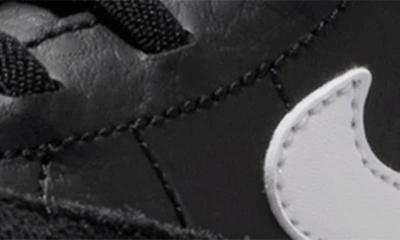 Shop Nike Blazer Mid Crib Shoe In Black/ White/ Team Orange