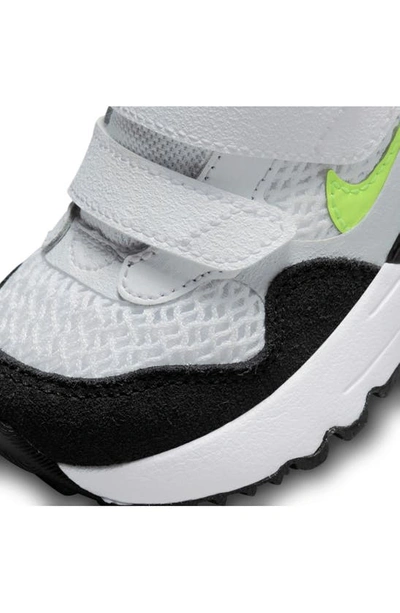Shop Nike Kids' Air Max Systm Sneaker In White/ Black/ Platinum