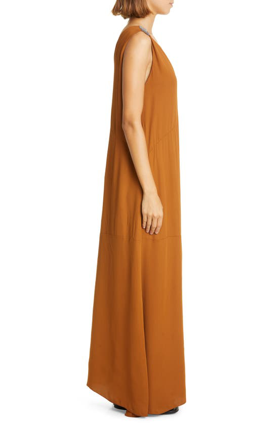 Fabiana Filippi rhinestone-embellished sleeveless maxi dress - Brown